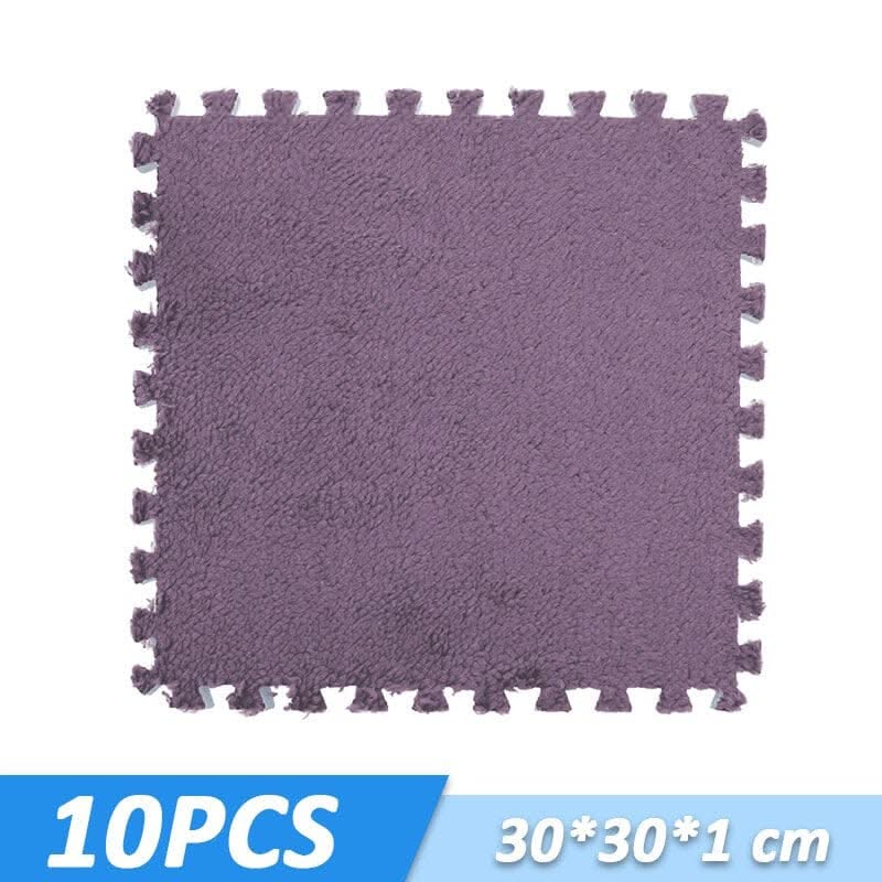 ChandeliersDecor.com-Play Mats-Kids Play Mat Puzzle Tiles with Fur - Perfect Fun Playtime