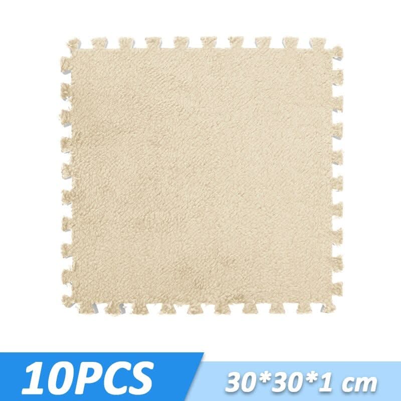 ChandeliersDecor.com-Play Mats-Kids Play Mat Puzzle Tiles with Fur - Perfect Fun Playtime