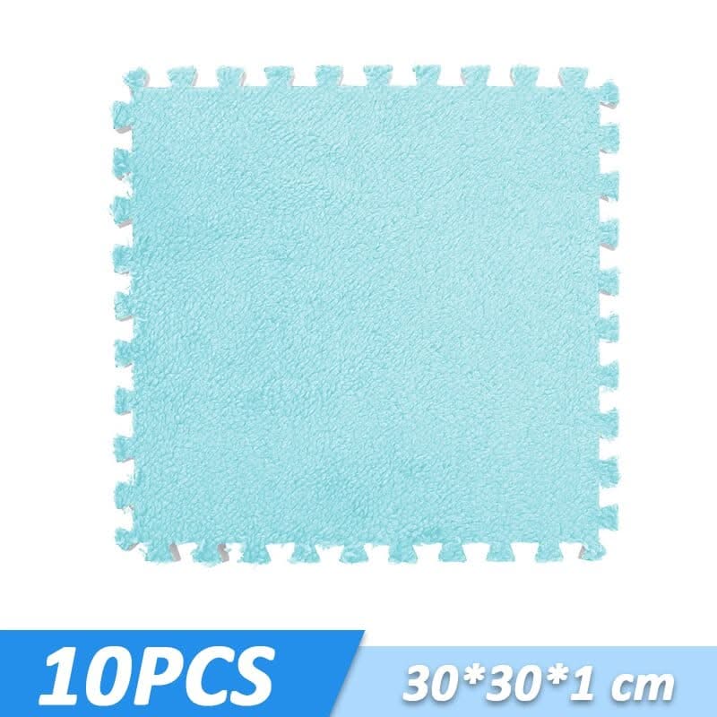 ChandeliersDecor.com-Play Mats-Kids Play Mat Puzzle Tiles with Fur - Perfect Fun Playtime