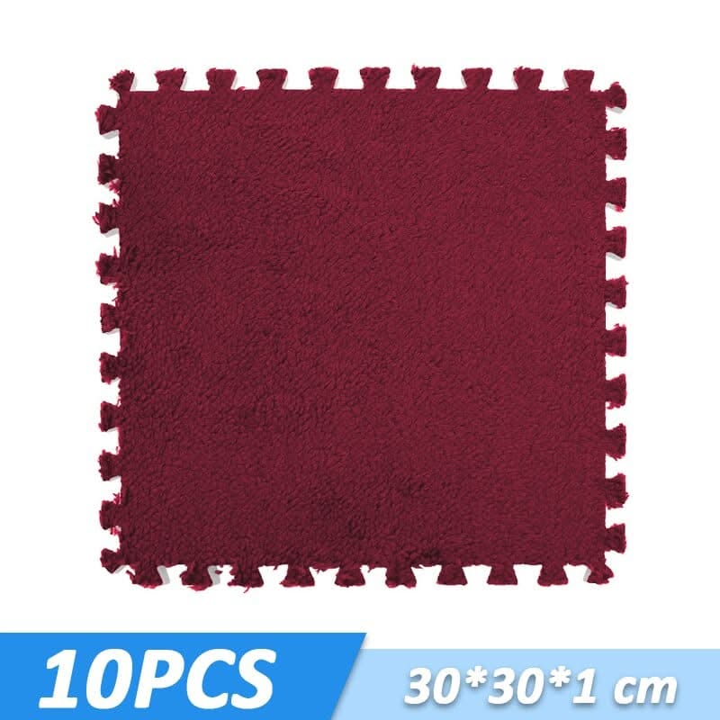 ChandeliersDecor.com-Play Mats-Kids Play Mat Puzzle Tiles with Fur - Perfect Fun Playtime