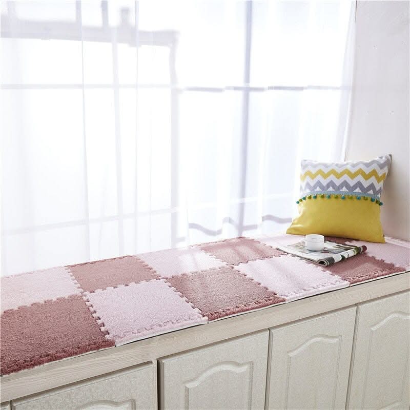 ChandeliersDecor.com-Play Mats-Kids Play Mat Puzzle Tiles with Fur - Perfect Fun Playtime