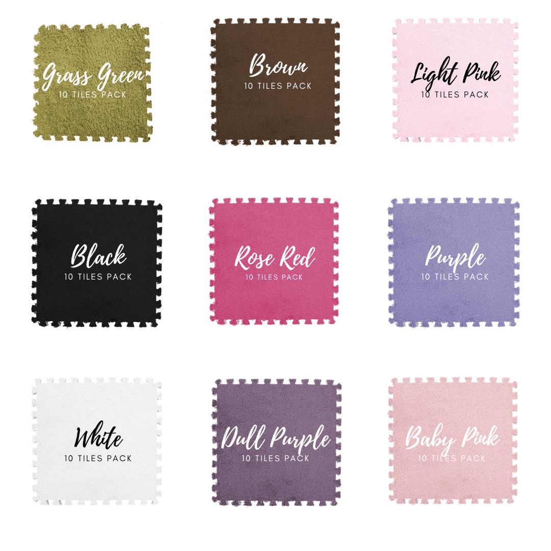 ChandeliersDecor.com-Play Mats-Kids Play Mat Puzzle Tiles with Fur - Perfect Fun Playtime