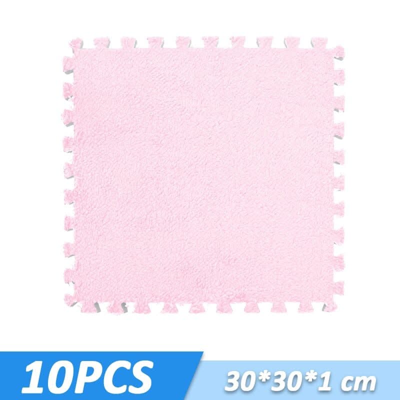 ChandeliersDecor.com-Play Mats-Kids Play Mat Puzzle Tiles with Fur - Perfect Fun Playtime