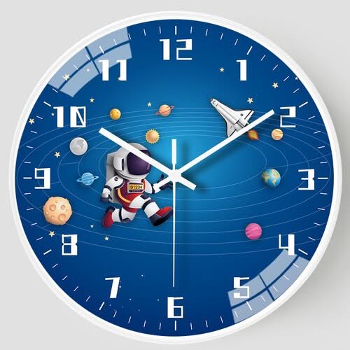 ChandeliersDecor.com-Wall Clocks-Kids Room Astronaut Space Wall Clock