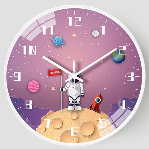 ChandeliersDecor.com-Wall Clocks-Kids Room Astronaut Space Wall Clock