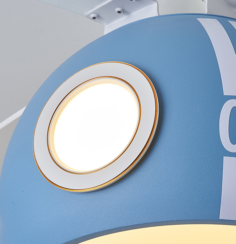 ChandeliersDecor.com-Kids Room Nursery Lighting-Kids Room Helicopter Ceiling Fan with Light - Art Deco Style