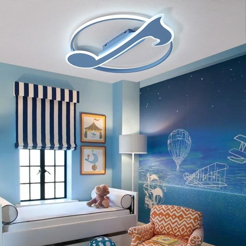 ChandeliersDecor.com-Kids Room Nursery Lighting-Kids Room Music Sign Ceiling Light | Kids Room Fancy Ceiling Lights
