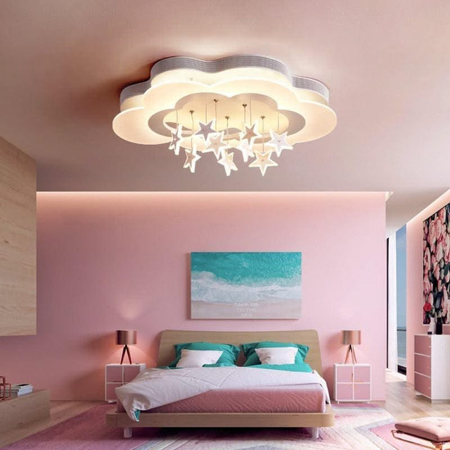 ChandeliersDecor.com-Kids Room Nursery Lighting-Kids Stars Clouds Ceiling Light | Kids Room Decor Lights