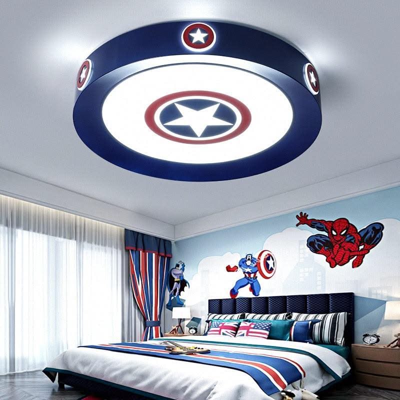 ChandeliersDecor.com-Kids Room Nursery Lighting-Kids Superman / Captain America Ceiling Light | Kids Room Decor Lights