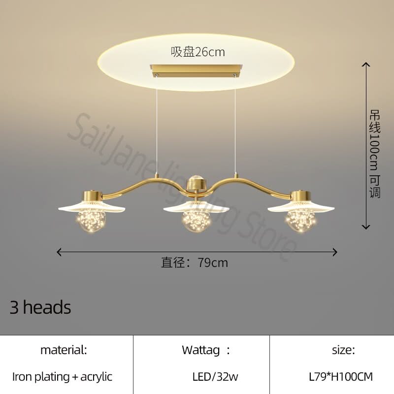 Kitchen Island Crystal Globes Chandelier - Spark Your Space-ChandeliersDecor.com