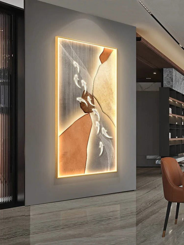 Koi Fish Porch LED Wall Art-ChandeliersDecor.com