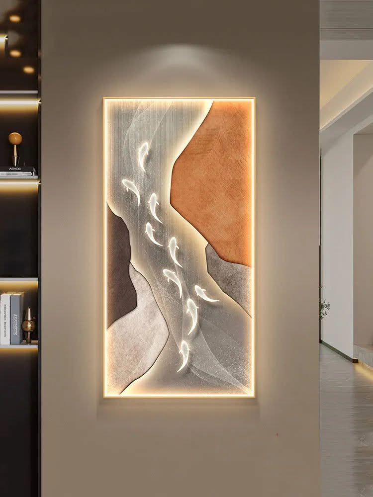 ChandeliersDecor.com-LED Wall Art-Koi Fish Porch LED Wall Art