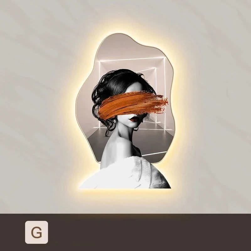 Lady Character Porch Art Lamp - Living Room Wall Lamp-ChandeliersDecor.com