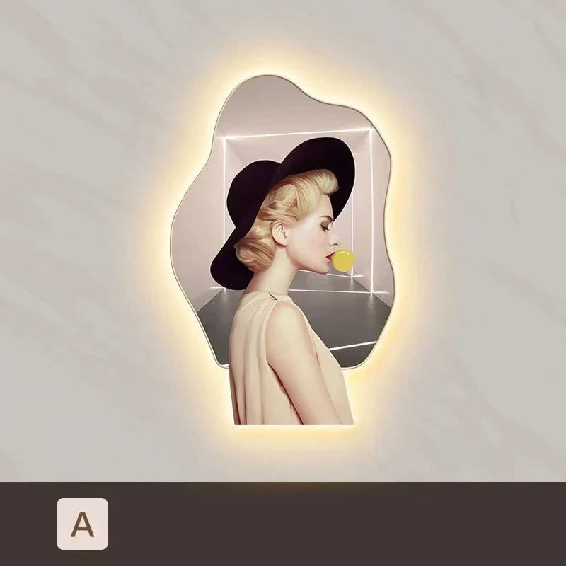 Lady Character Porch Art Lamp - Living Room Wall Lamp-ChandeliersDecor.com