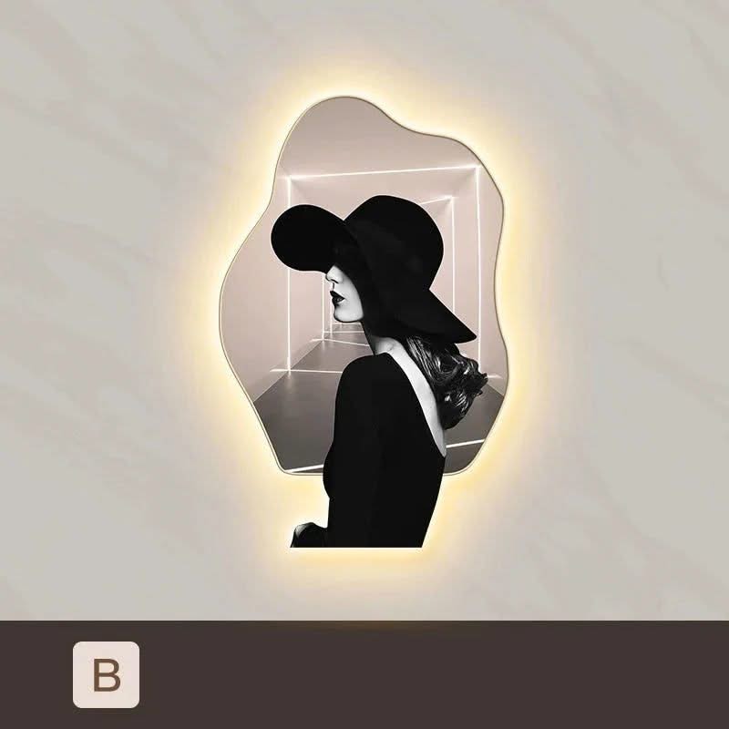 Lady Character Porch Art Lamp - Living Room Wall Lamp-ChandeliersDecor.com