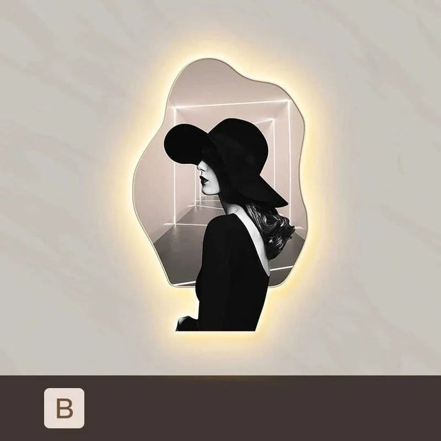 Lady Character Porch Art Lamp - Living Room Wall Lamp-ChandeliersDecor.com