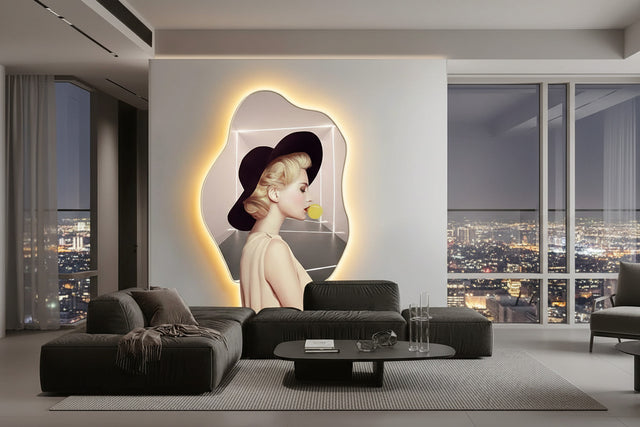 Lady Character Porch Art Lamp - Living Room Wall Lamp-ChandeliersDecor.com