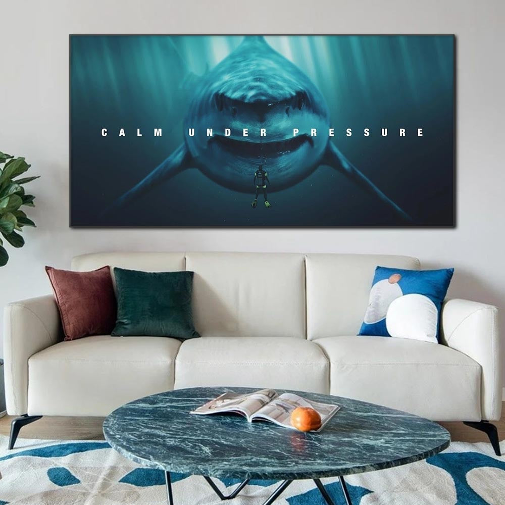 ChandeliersDecor.com-Wall Posters-Large Size Animal Shark Canvas Wall Art