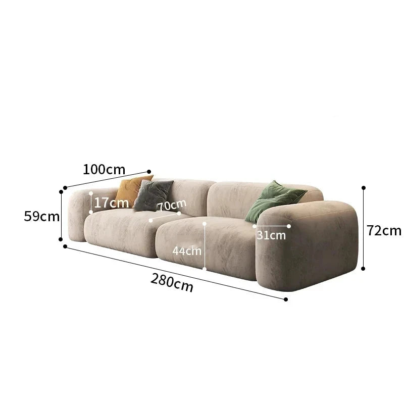 Lazy De Estar Longue Wide Sofa-ChandeliersDecor.com