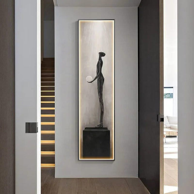 LED Abstract Lady Art Wall Lamp for Home Decoration-ChandeliersDecor.com