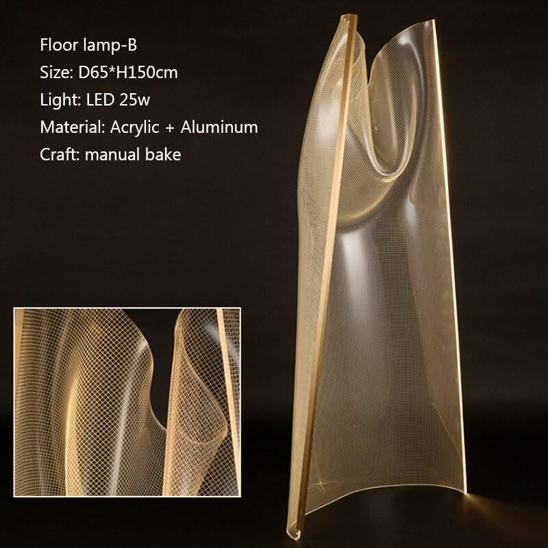 ChandeliersDecor.com-Floor Lamp-LED Acryl Floor Lamp