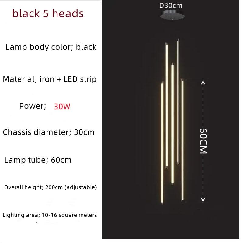 LED Bars Staircase Chandelier: Illuminate Your Space-ChandeliersDecor.com