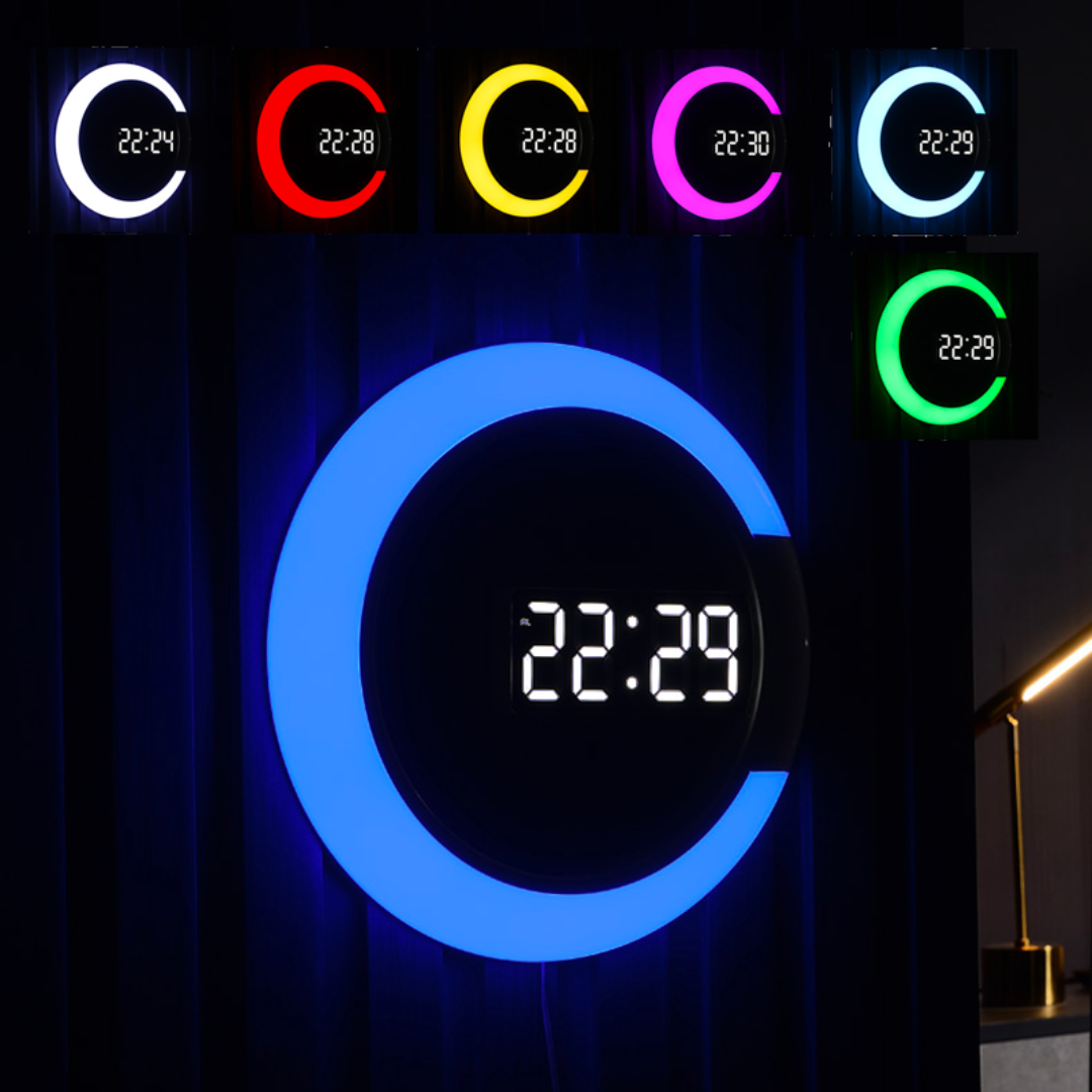 ChandeliersDecor.com-Wall Clocks-LED Electronic Wall Clock – High-Quality Time Display