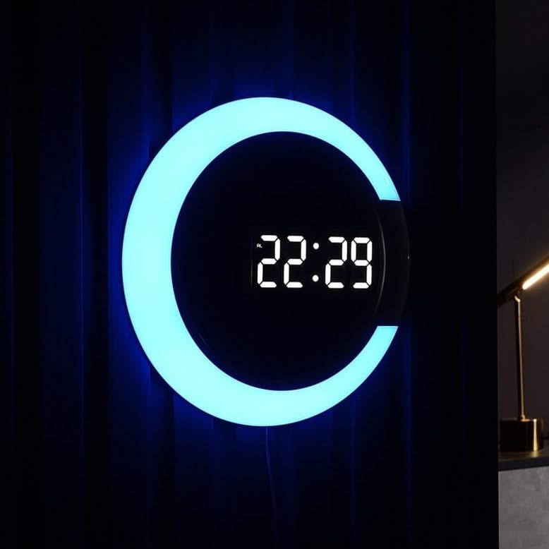 ChandeliersDecor.com-Wall Clocks-LED Electronic Wall Clock – High-Quality Time Display
