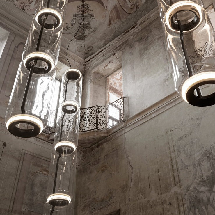 ChandeliersDecor.com-Chandeliers-LED Glass Chandelier Lighting for Living Room Stair Hall