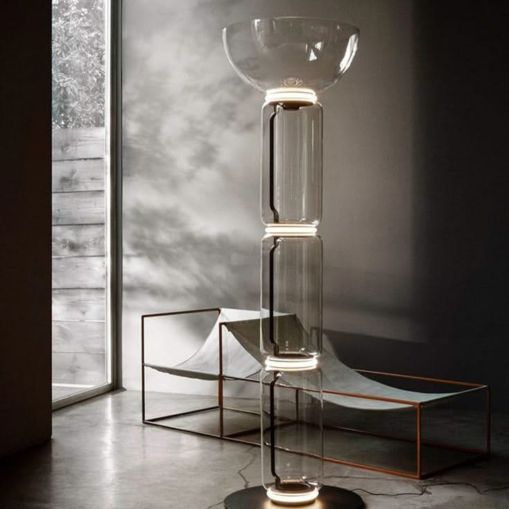 LED Glass Floor Lamp Lighting for Living Room-ChandeliersDecor.com