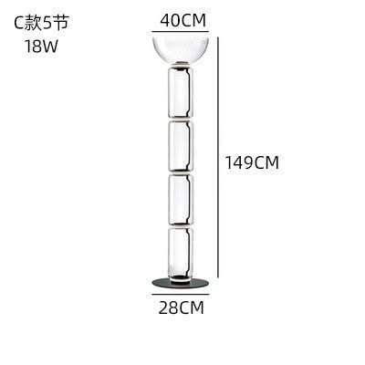 LED Glass Floor Lamp Lighting for Living Room-ChandeliersDecor.com