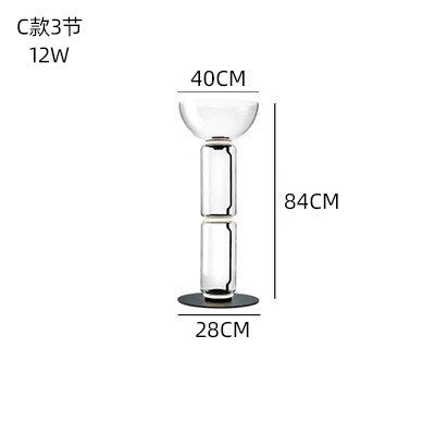 ChandeliersDecor.com-Floor Lamp-LED Glass Floor Lamp Lighting for Living Room