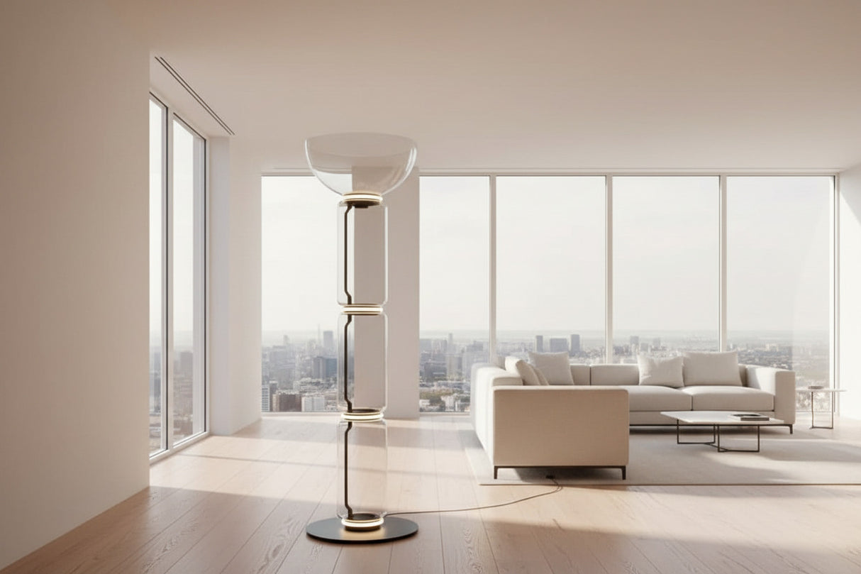 LED Glass Floor Lamp Lighting for Living Room-ChandeliersDecor.com