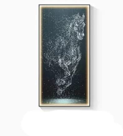 LED Horse Painting - Italian Abstract Decoration-ChandeliersDecor.com