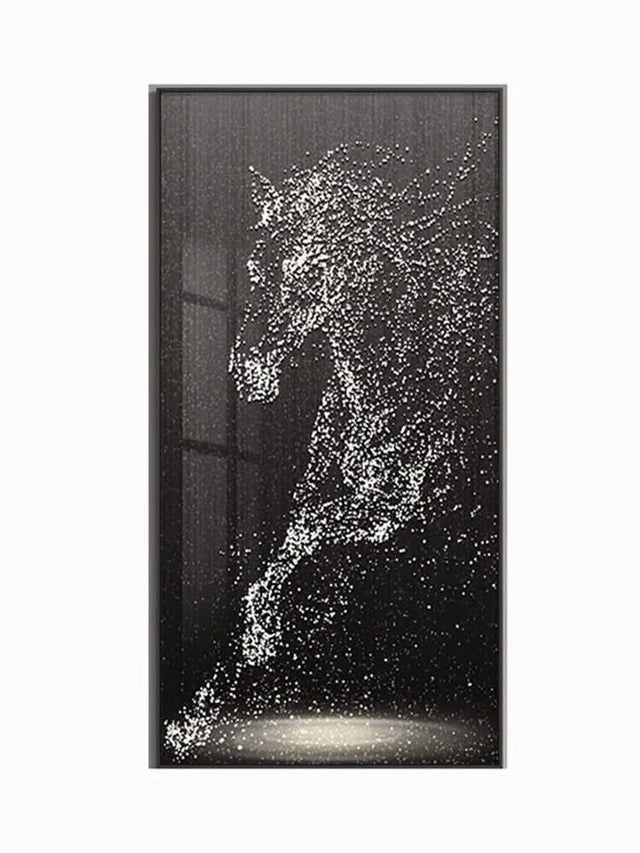 LED Horse Painting - Italian Abstract Decoration-ChandeliersDecor.com