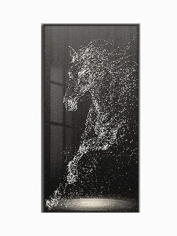 LED Horse Painting - Italian Abstract Decoration-ChandeliersDecor.com