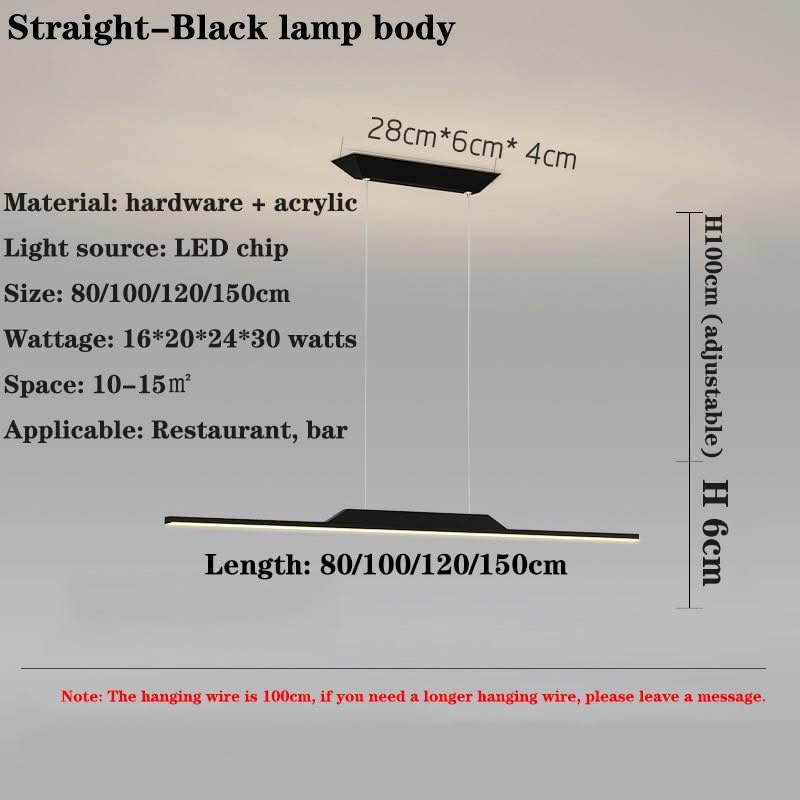 LED Long Chandelier for Dining Room, Kitchen-ChandeliersDecor.com