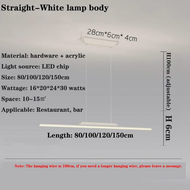 LED Long Chandelier for Dining Room, Kitchen-ChandeliersDecor.com