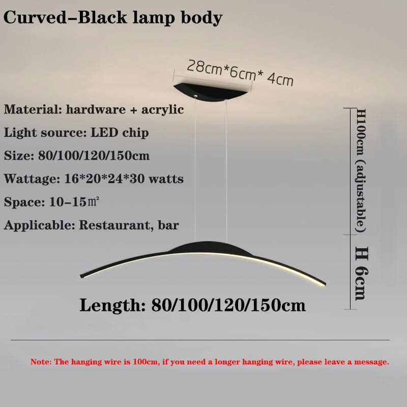 LED Long Chandelier for Dining Room, Kitchen-ChandeliersDecor.com