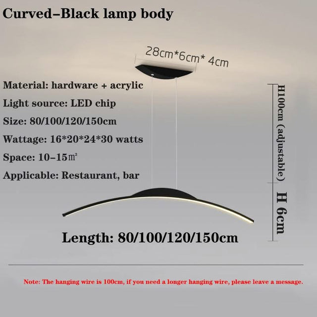 LED Long Chandelier for Dining Room, Kitchen-ChandeliersDecor.com