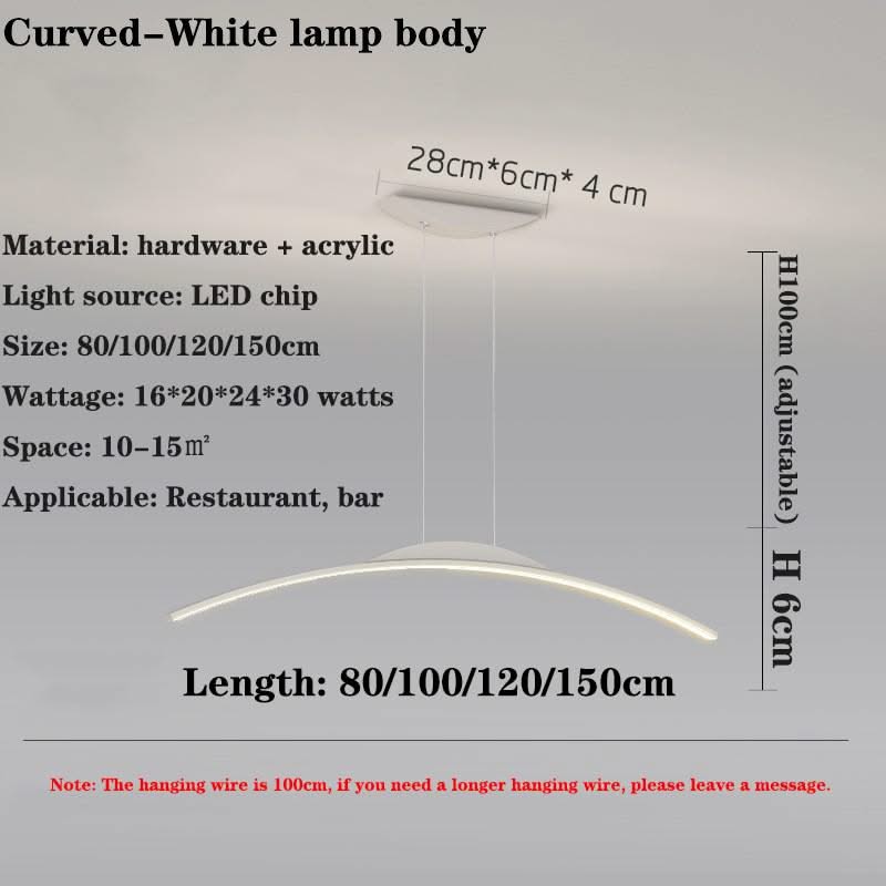 LED Long Chandelier for Dining Room, Kitchen-ChandeliersDecor.com