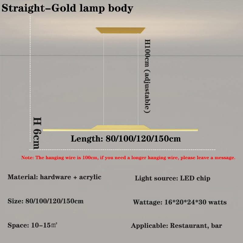 LED Long Chandelier for Dining Room, Kitchen-ChandeliersDecor.com