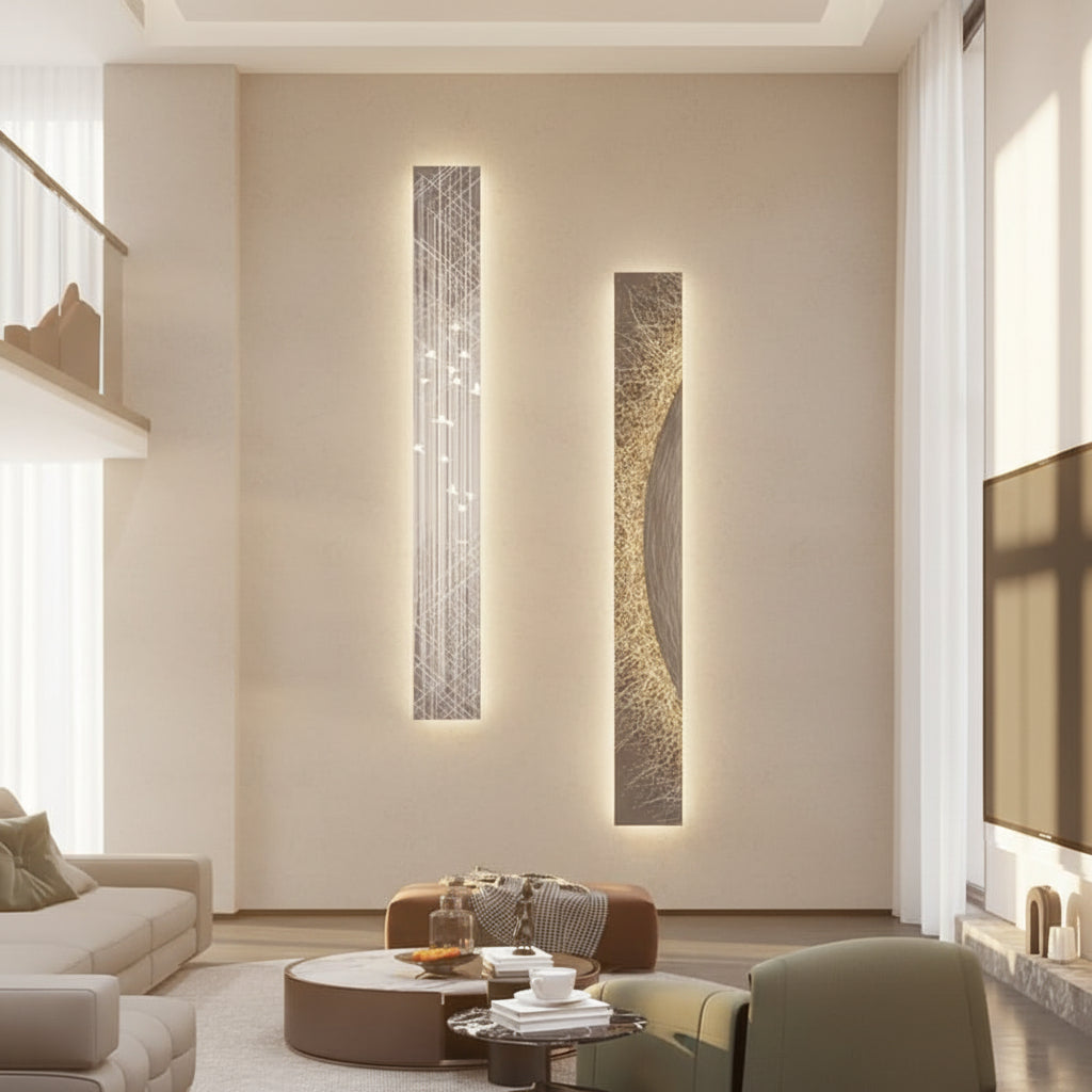 LED Panel Wall Lamp - Abstract Indoor Light Fixture-ChandeliersDecor.com