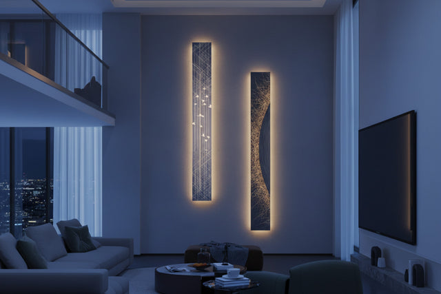 LED Panel Wall Lamp - Abstract Indoor Light Fixture-ChandeliersDecor.com