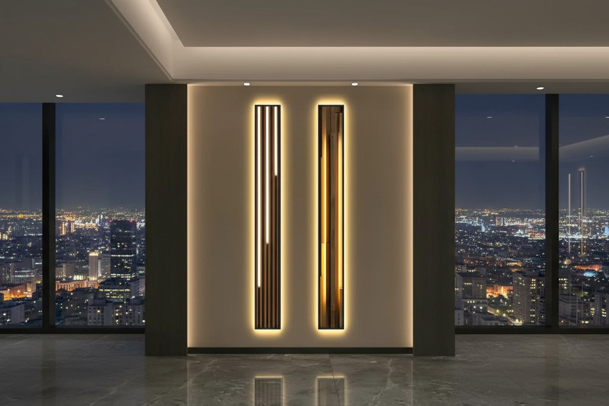 LED Panel Wall Lamp - Abstract Porch Art-ChandeliersDecor.com
