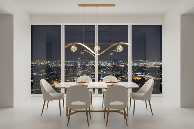 ChandeliersDecor.com-Kitchen Island-LED Stars Chandelier Light