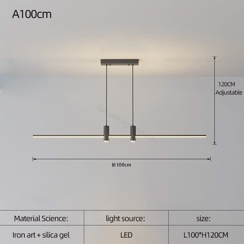LED Strip Line Chandelier Light-ChandeliersDecor.com
