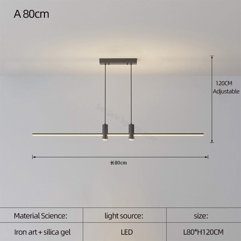 LED Strip Line Chandelier Light-ChandeliersDecor.com