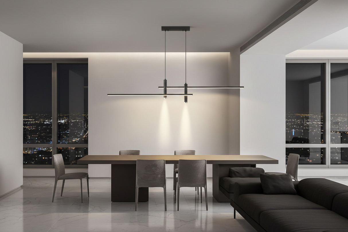 LED Strip Line Chandelier Light-ChandeliersDecor.com