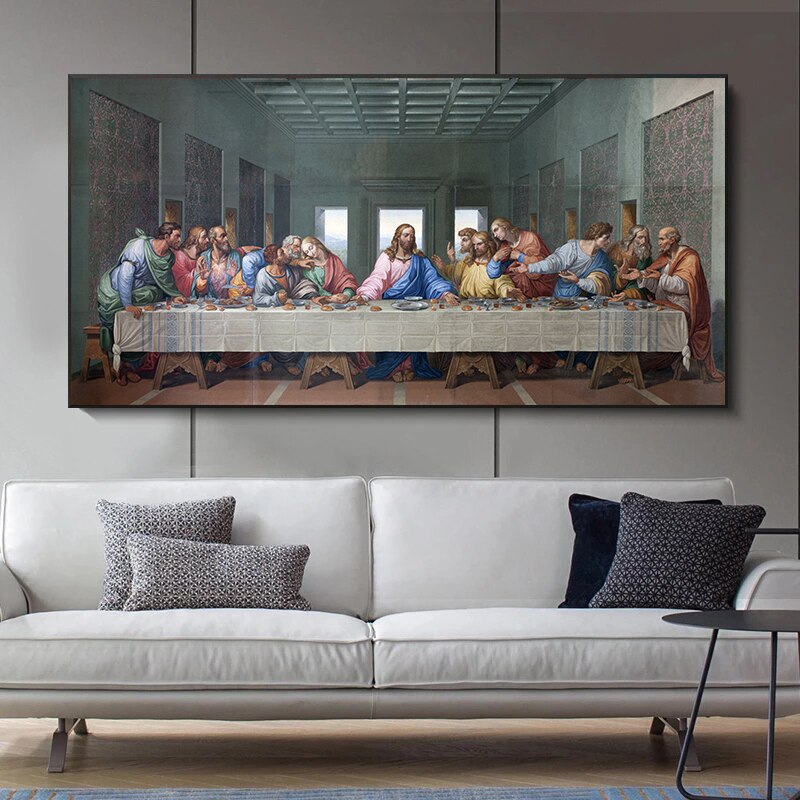 ChandeliersDecor.com-Wall Posters-Leonardo da Vinci - The Last Supper Canvas Wall Art